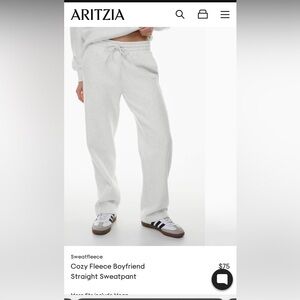 Aritzia Cozy Fleece Boyfriend Sweatpant
